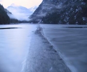 Breaking Ice Into Princess Louisa Inlet