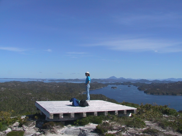 View from radio tower near Pruth Bay
