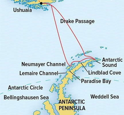 drake passage map