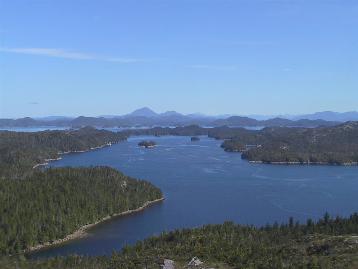 View from radio tower at Keith Anchorage