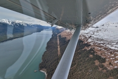 View down Gastineau Channel towards Juneau