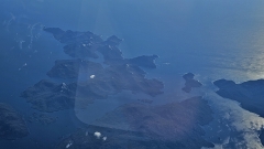 Outer Coast of Prince of Whales Island, AK on flight from Anchorage to Seattle