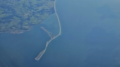 Dungeness Spit, WA on flight from Anchorage to Seattle