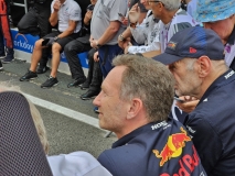 Red Bull Team Principal Christian Horner (left), with Chief Engineer Adrian Newey