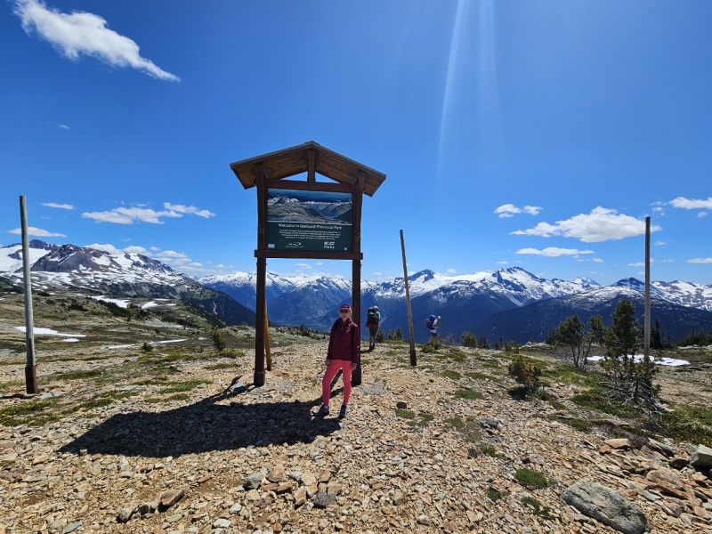 Garibaldi Provincial Park Boundary on High Note Trail, Whistler