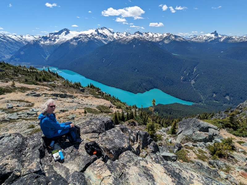 Cheakamus Lake from Flute Summit, High Note Trail, Whistler