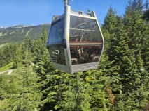 Mountain bikers on Whistler Gondola