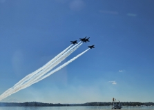 Blue Angels above Lake Washington