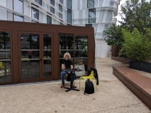 A quick break at CDG before heading to Montmarte