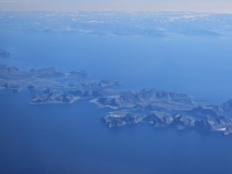 Flight from Paris to Svalbard