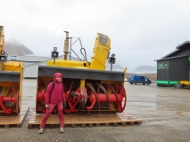 Ny-Alesund, Svalbard has lots of snow-removal equipment