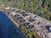 West Point treatment plant on flight from Victoria to Seattle