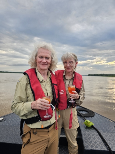 Cocktails adrift on Amazon River