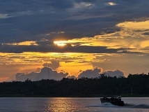 Final sunset, Amazon River