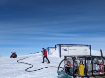 Refueling en route to Atka Bay