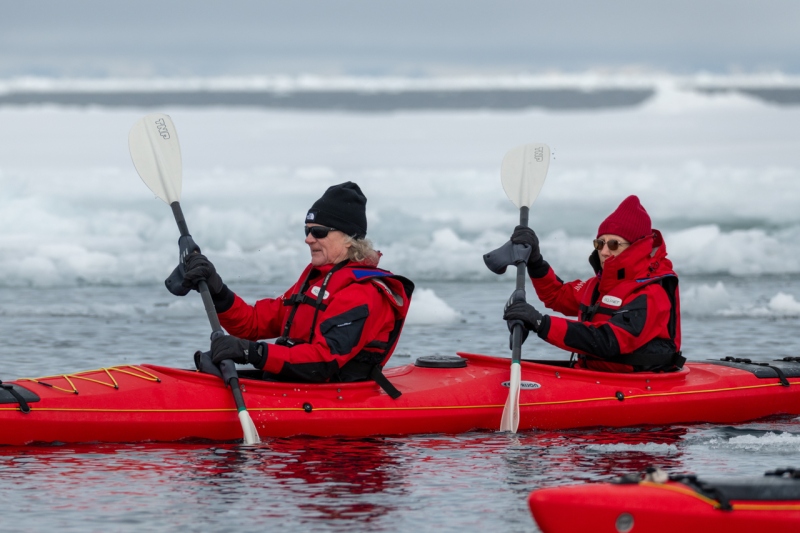 Kayaking through Sea Ice