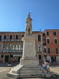 Niccolo Tommaseo Monument in Campo Santo Stefano, Venice