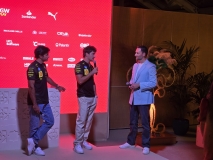 Ferrari F1 drivers Carlos Sainz and Charles Leclerc