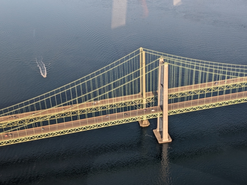 Tacoma Narrows Bridge on Helicopter Tour from Seattle