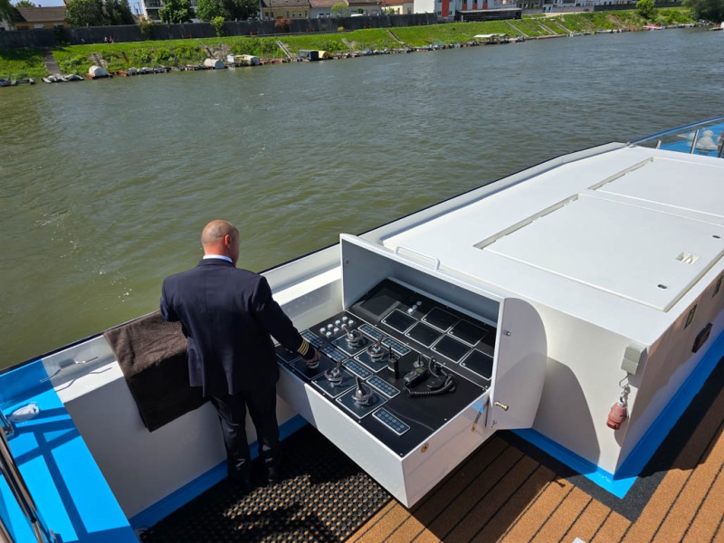 AmaMagna docking at Mohacs, Hungary